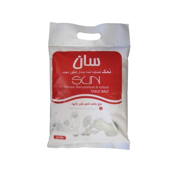 Соль рафинированная рекристаллизованная йодированная (2500 грамм) - Сан