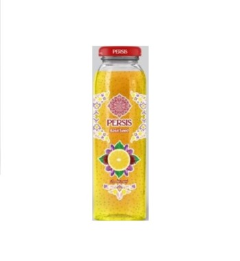 Lemon drink with saffron flavor containing persis basil seeds 200 ml - Lemon flavored with saffron containing seeds