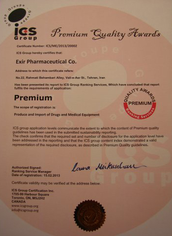 Exir Pharmaceutical Co