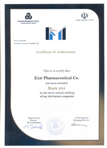 Exir Pharmaceutical Co