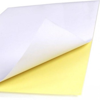 Бумажные самоклеящиеся этикетки  - Белая глянцевая