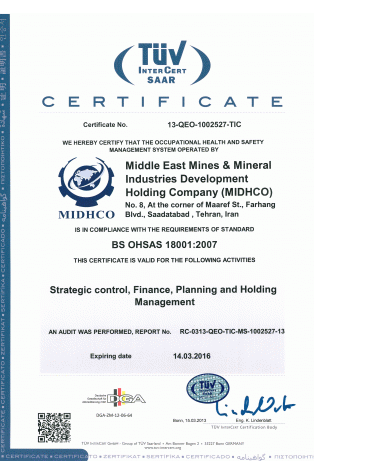 Middle East Mines Industries Development Holding Company. MIDHCO