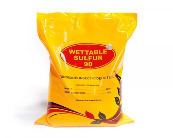 Wetable sulfur - powder
