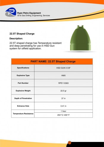 22.5T Shaped Charge - 