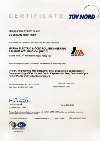 Mapna Electric & Control Engineering & Manufacturing  (MECO)