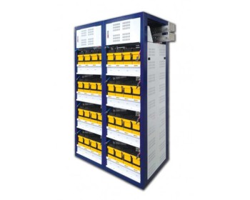 Indoor telecommunication battery backup cabinet - 
