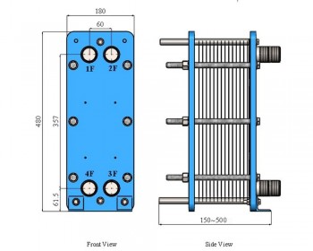 Hamoon plate heat exchanger  - HN03 